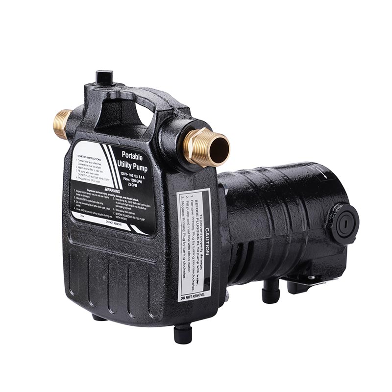 Electric Utility Water Transfer Pump with Metal Connectors